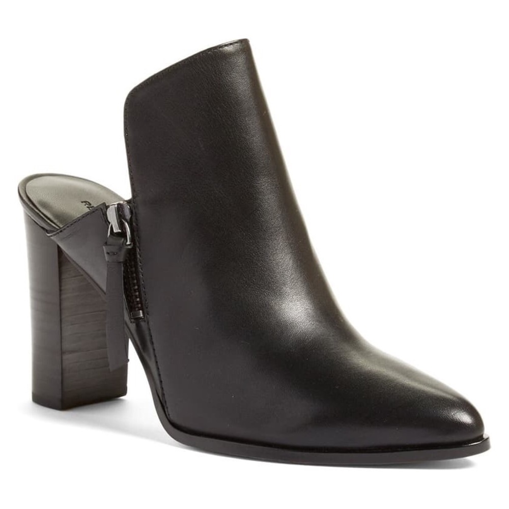 Rebecca Minkoff Black Leather Mules